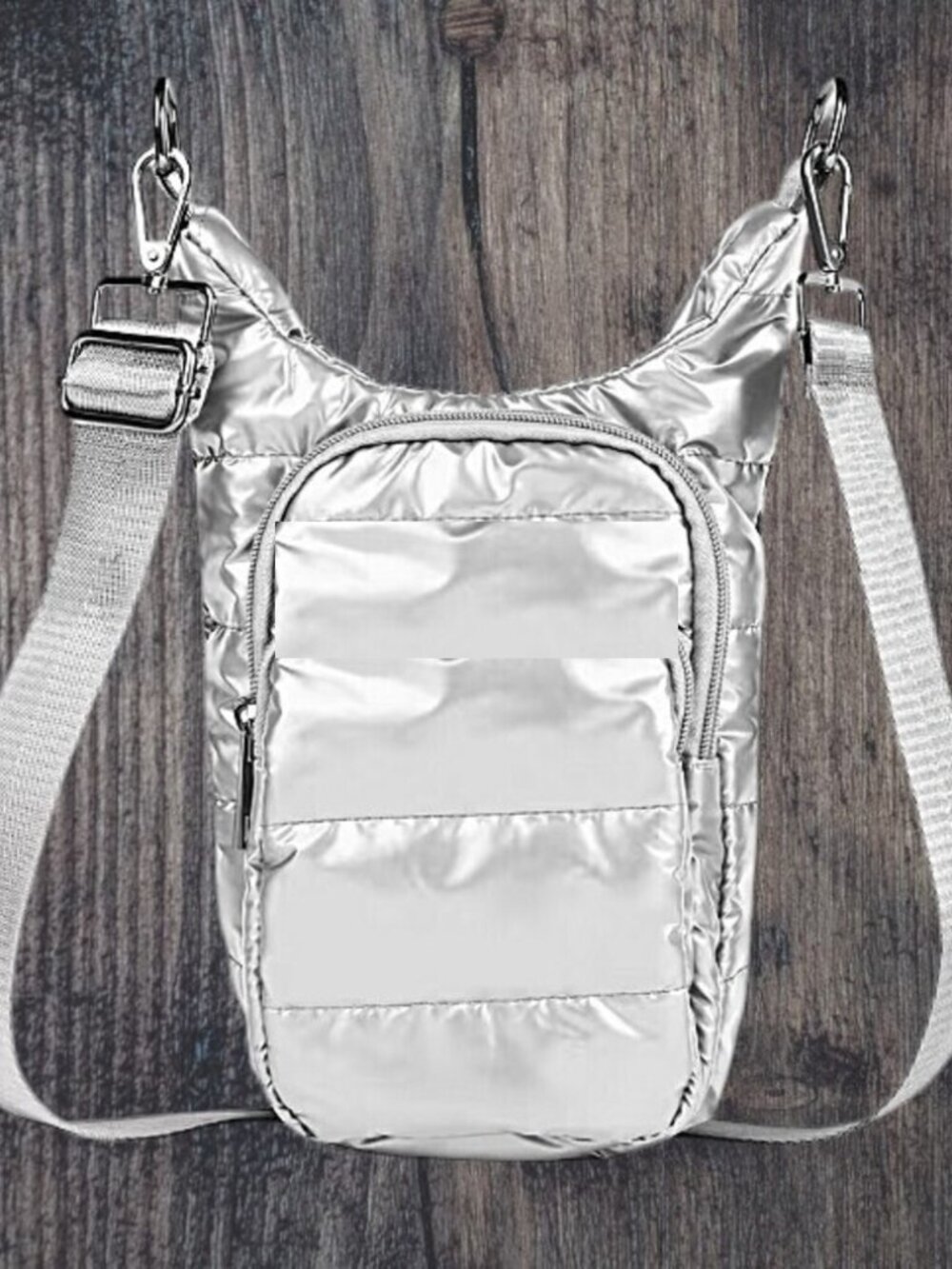 SILVER Water Bottle Tumbler Phone Carrier Bag Organizer NEW